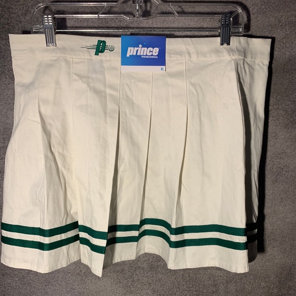 Prince Dresses & Skirts - Prince Pickleball Women’s Mid-Rise Striped Pleated Mini Skirt - Cream